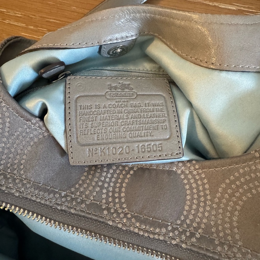 Coach Madison Dotted Op Art Maggie Shoulder Bag - Picture 8 of 10